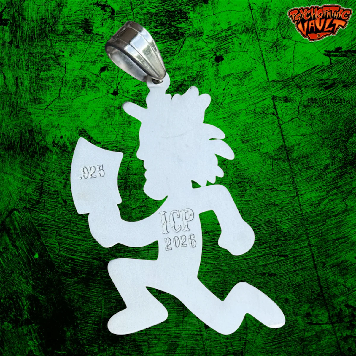 2 Inch Silver 420 Hatchetman Charm - Image 2
