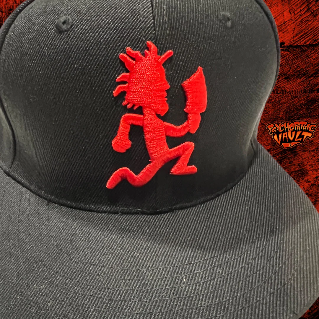 Black 3D Puff Embroidered Hatchetman Baseball Hat - Image 3