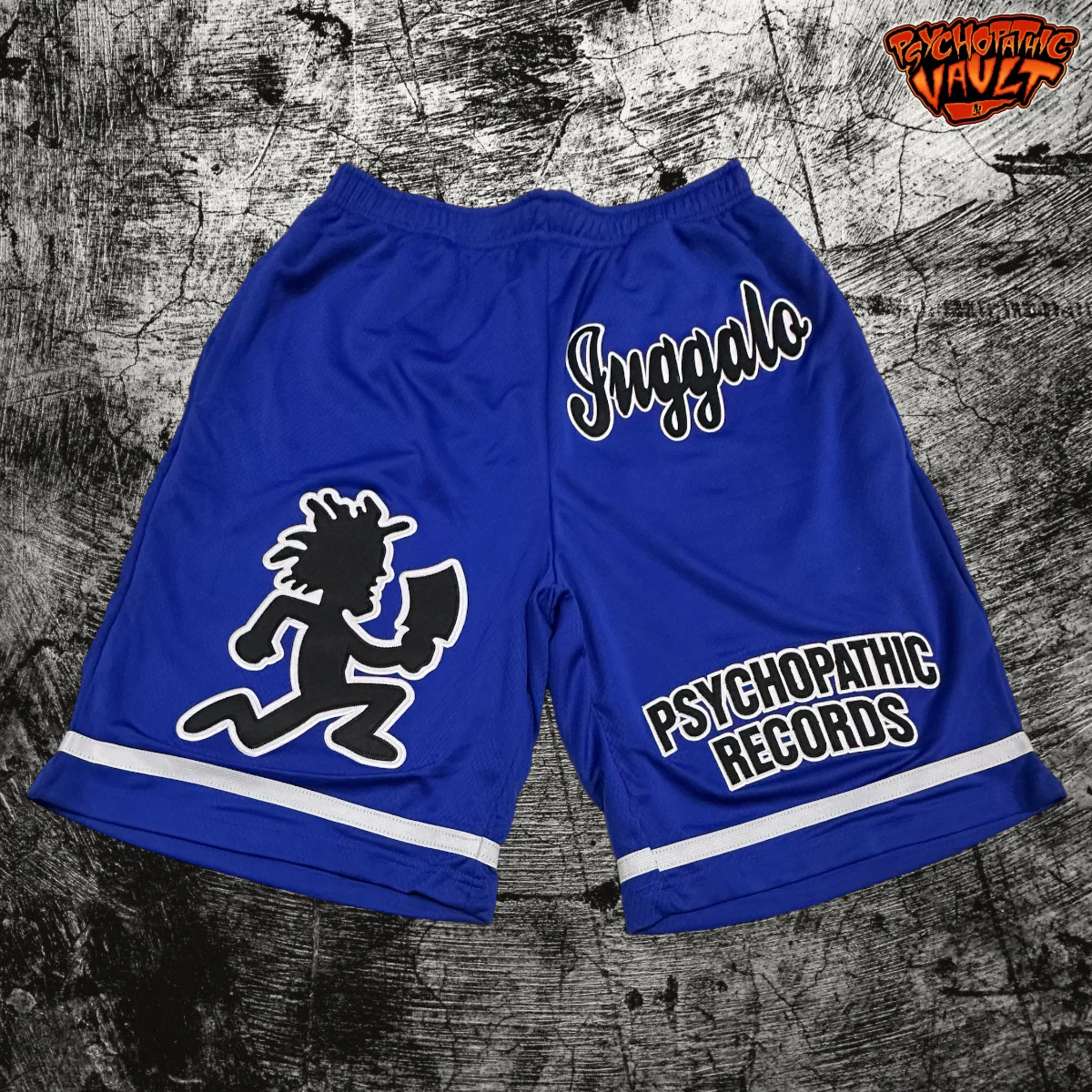 Blue/Black/White Juggalo Basketball Shorts
