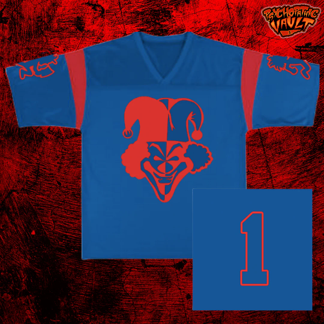 Blue Carnival of Carnage Football Jersey