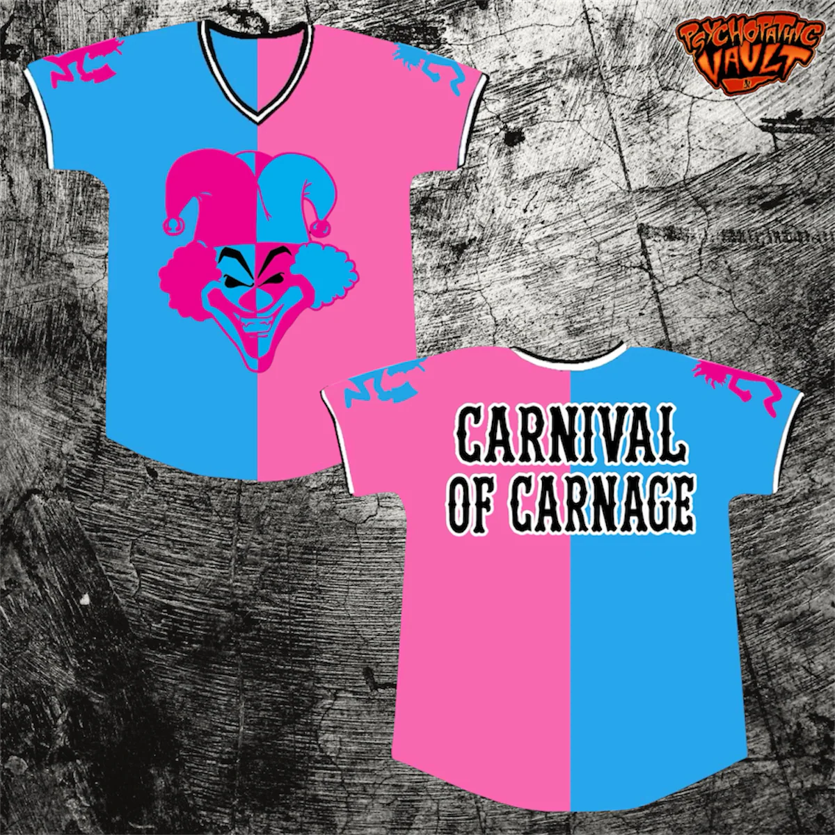 Carnival of Carnage Split Color Football Jersey