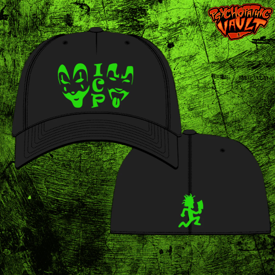 ICP Green Faces Flex Fit Baseball Hat