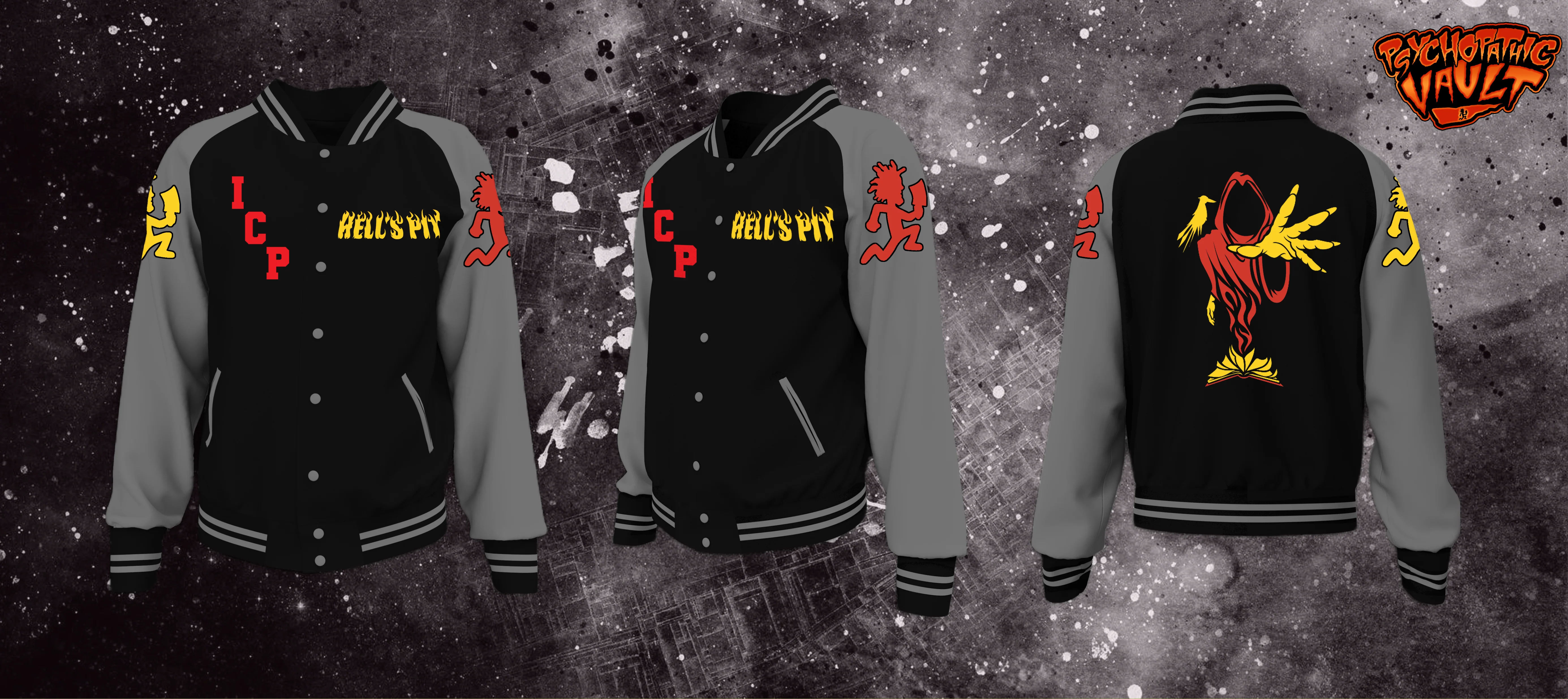 Hell's Pit Satin Baseball Jacket - Image 2