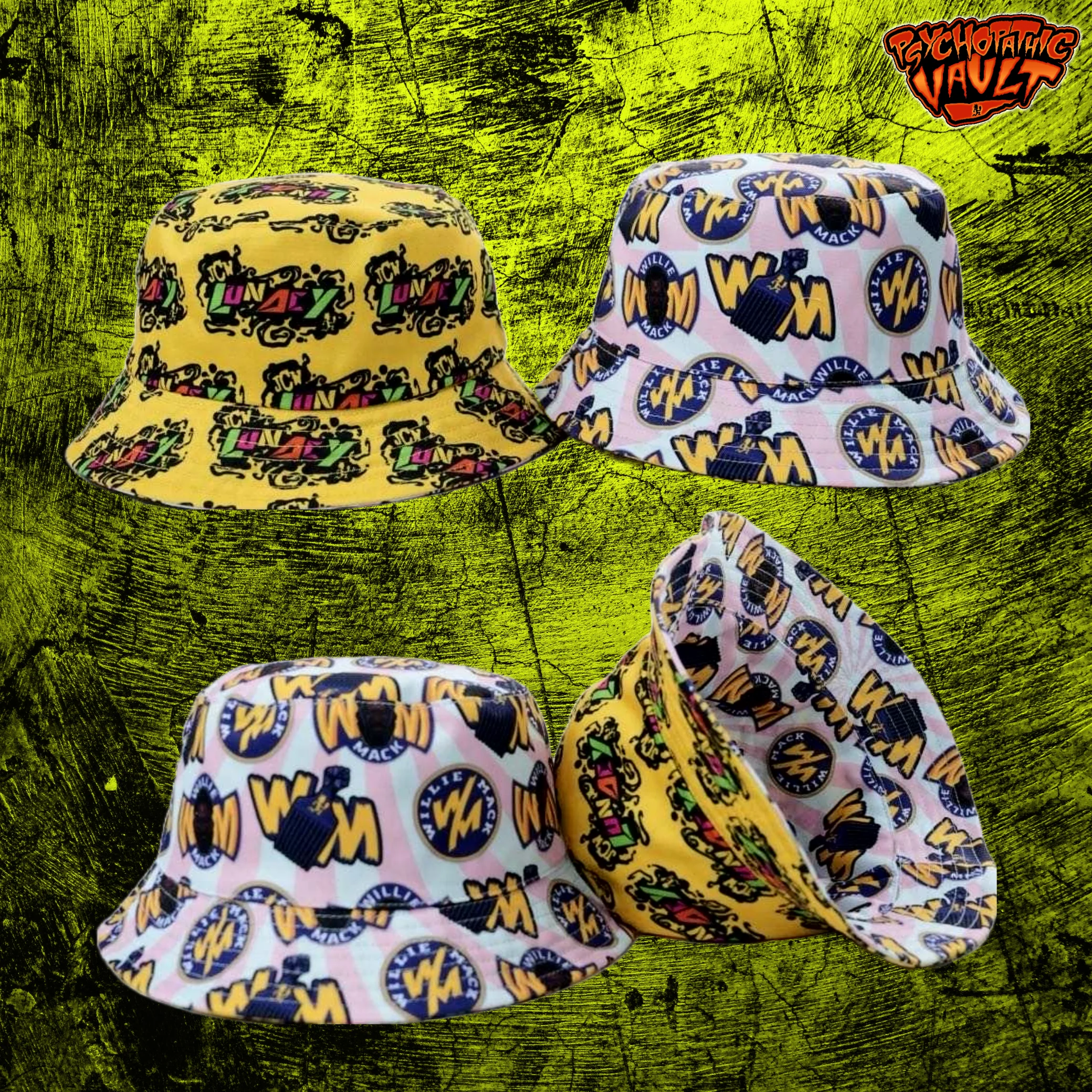 JCW Lunacy / Willie Mack Reversable Bucket Hat - Image 2