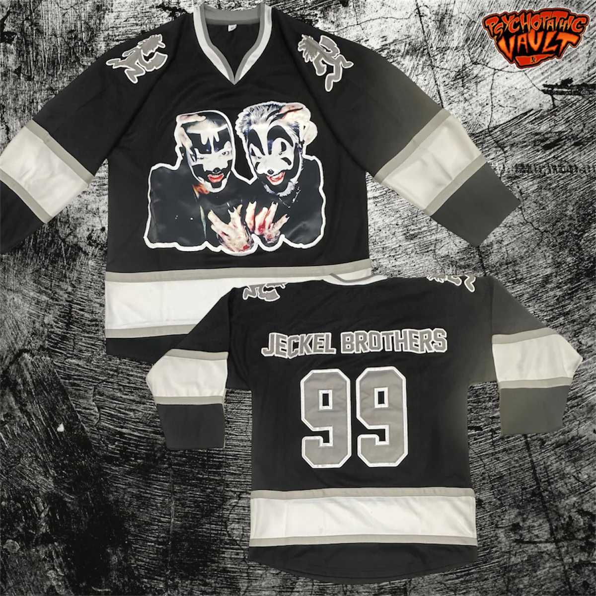 Jeckel Brothers Era Black/Gray Hockey Jersey