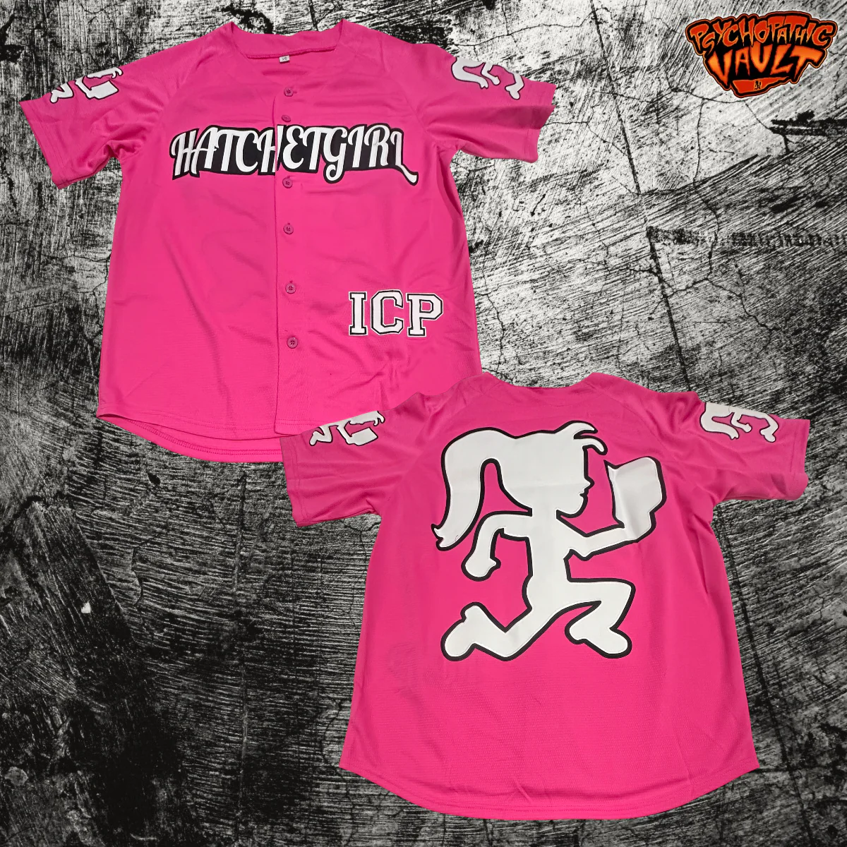 Pink Hatchetgirl Baseball Jersey