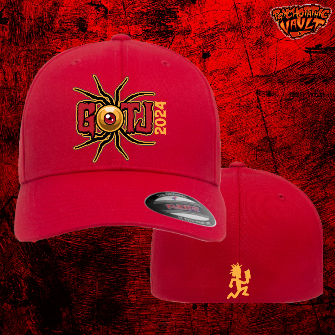 Red GOTJ Eyeball Flex Fit Baseball Hat