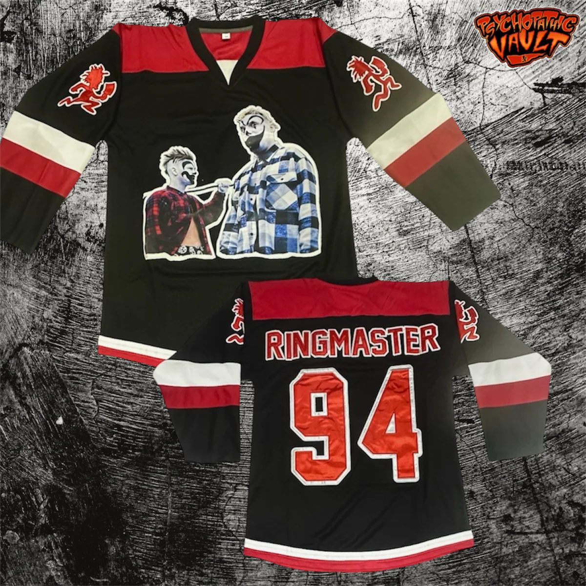 Ringmaster Era Black/Red Hockey Jersey