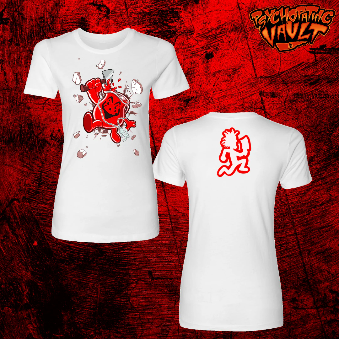 Violent J Koolaid Man White Girly T-Shirt