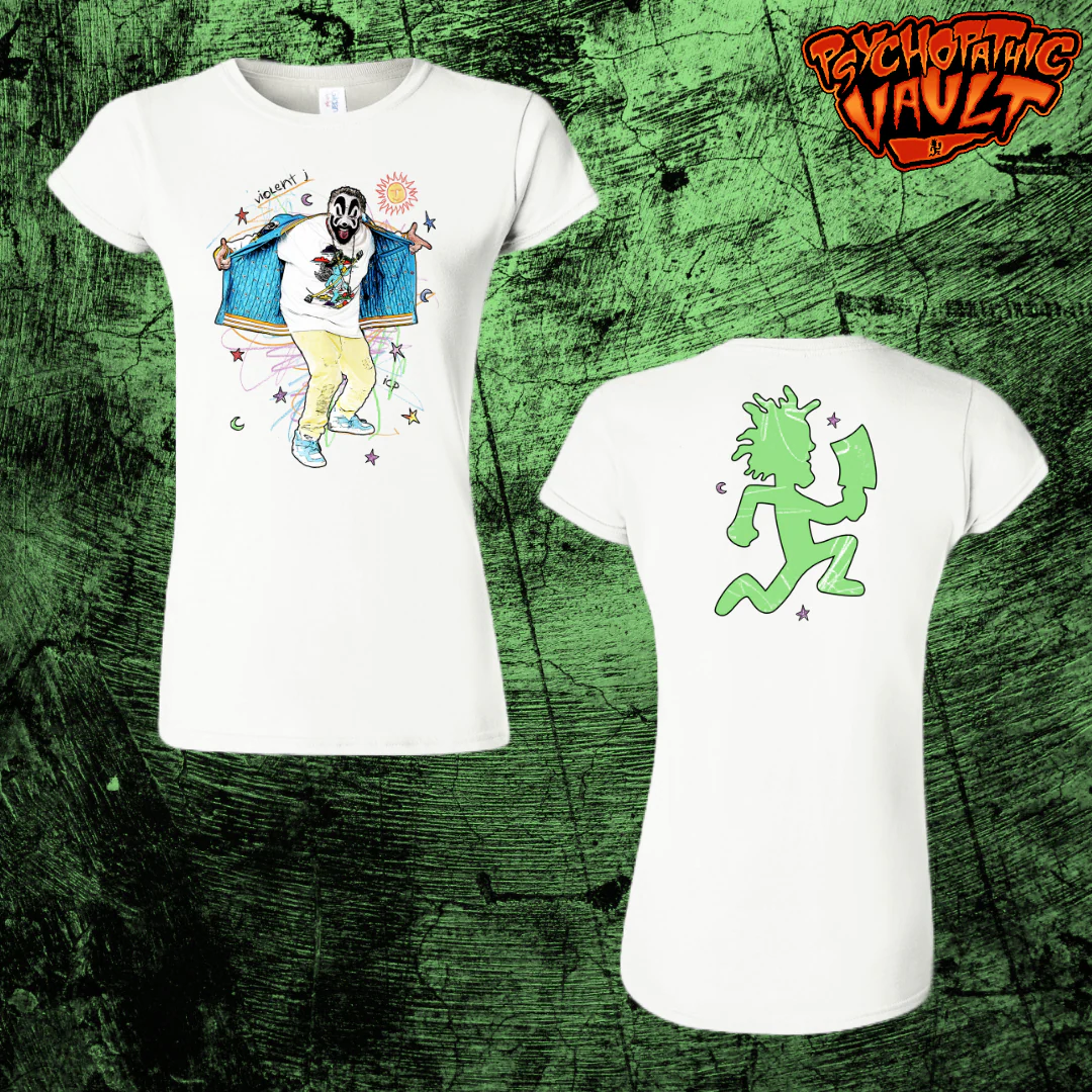 Violent J Scribble White Girly T-Shirt